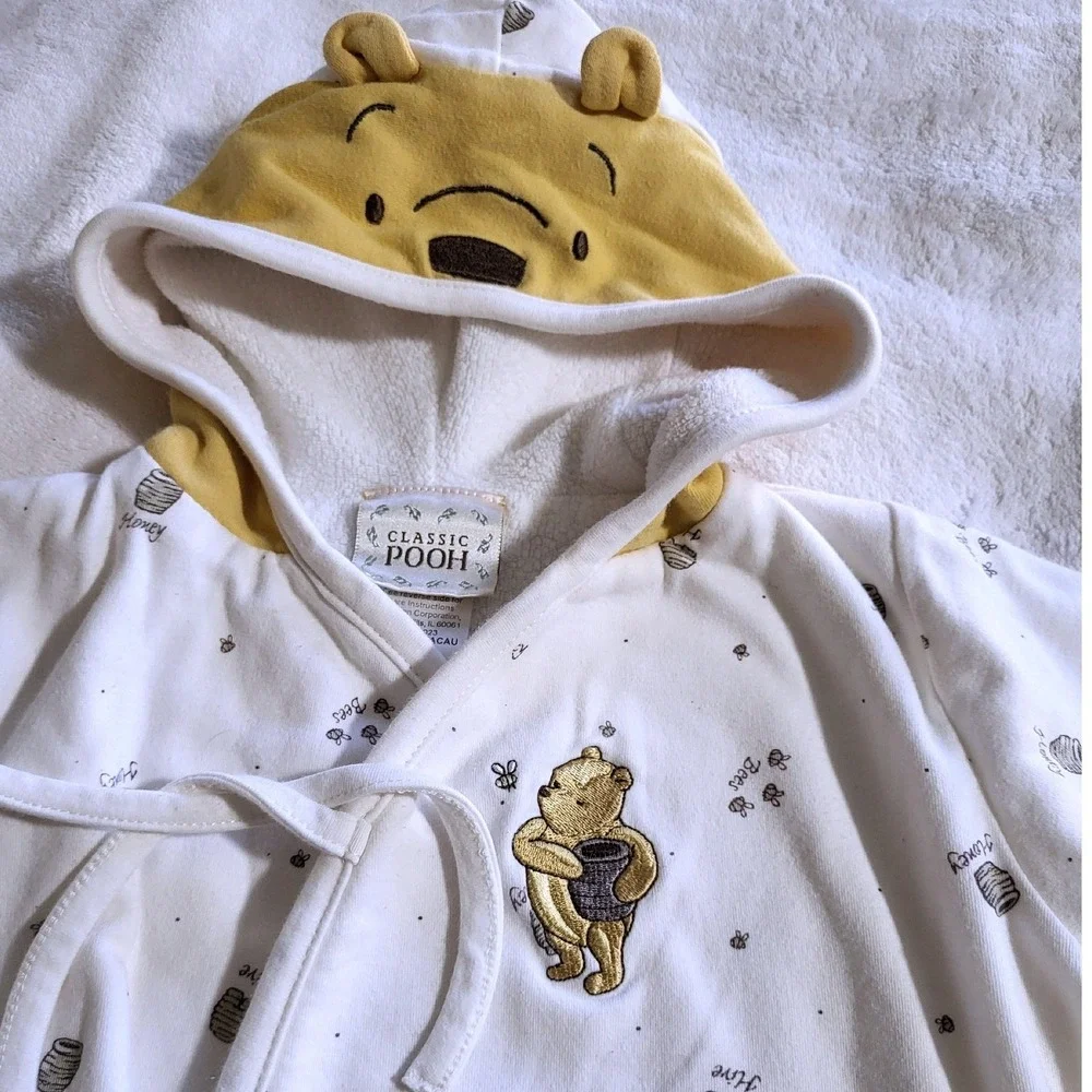 Winnie The Pooh Baby Bunting 0-6‎ Months Gender Neutral Boys Girls Infant Hooded